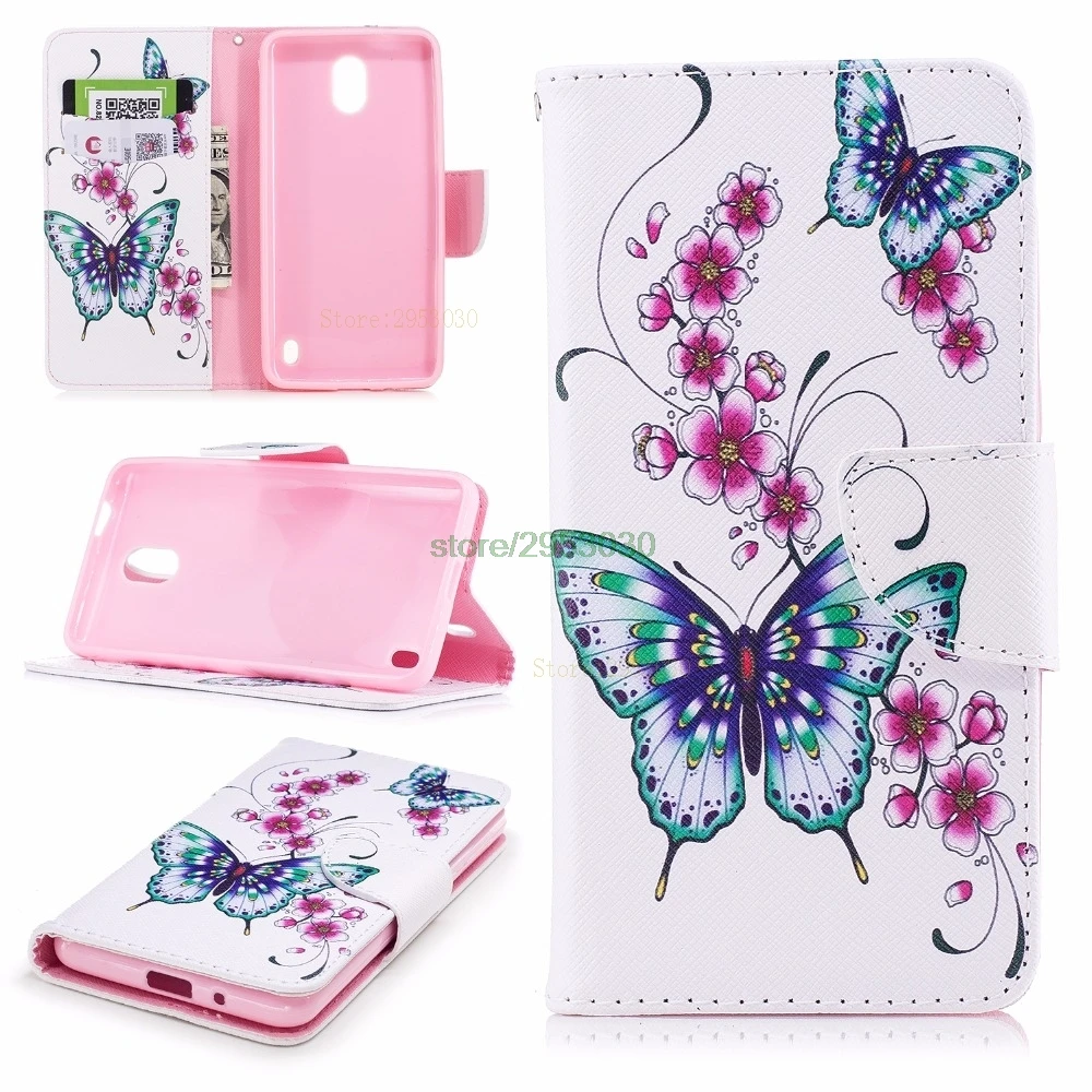 Чехол-бабочка для Nokia 2 Dual TA-1035 TA-1007 TA-1029 чехол с откидной крышкой и бумажником