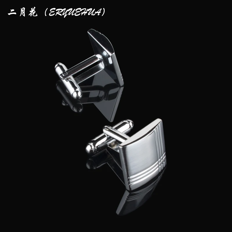 Из нержавеющей Стали мужские Классические Серебряные Запонки и Роллер Ручка