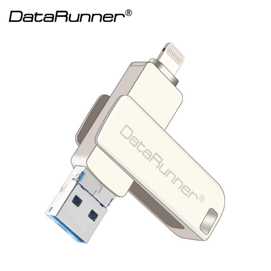 Datarunner USB флэш накопитель OTG Usb для iPhone XS/X/8/7/7plus/usb 3 0 8 г 16г 32г 64Г 128G флеш диск|USB