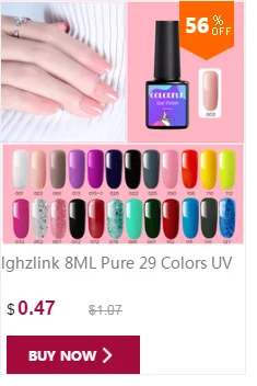 Lghzlink 29 Цветной Гель-лак для ногтей Полупостоянный светодиодный Гель-лак стойкий гель для ногтей с блестками лак нужен УФ лампа для дизайна ногтей