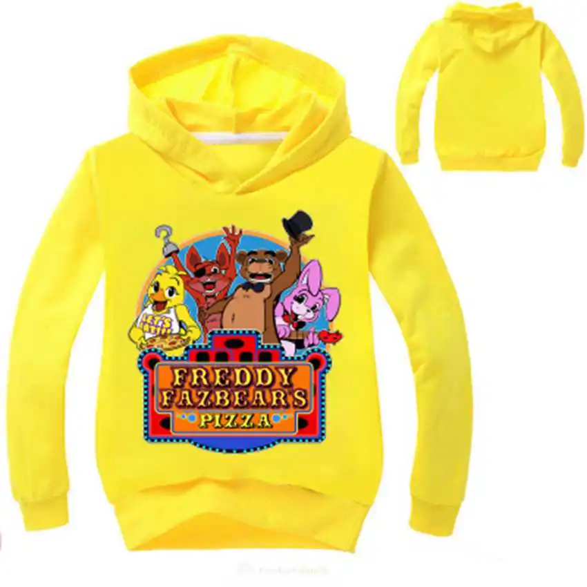 Детская одежда футболки из чистого хлопка с принтом Five Nights At Freddys FNaF толстовки