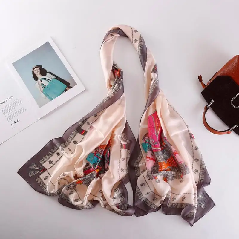 Autumn Fashion Women Warm Shawl Floral Print Rectangular Scarf Casual Decoration Accessories Gift Sweet | Аксессуары для одежды