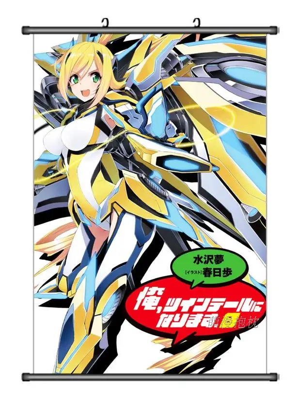 Японский аниме руда Twintail ni Narimasu Tail Blue & shindou erina домашний декор настенный плакат