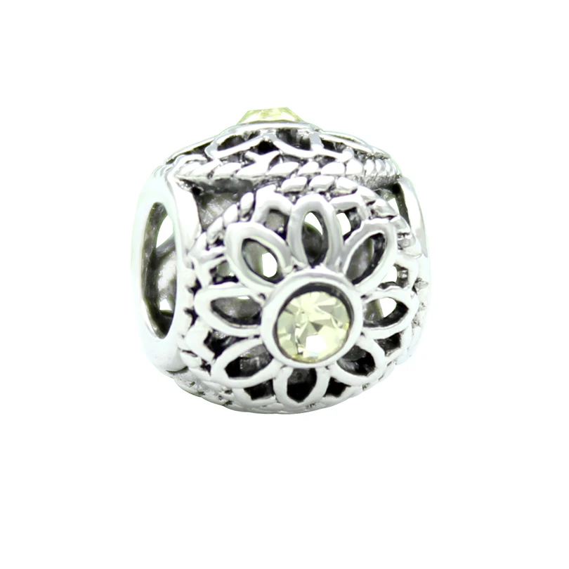 Высокое качество ручной работы латунные ювелирные изделия цветок бусины браслет