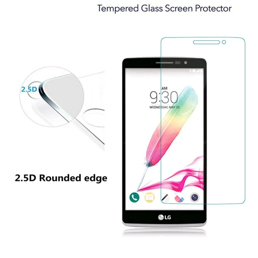 С уровнем твердости 9 H HD 2.5D закаленное Стекло es для LG G4 Beat G4S Экран протектор Ultra Clear