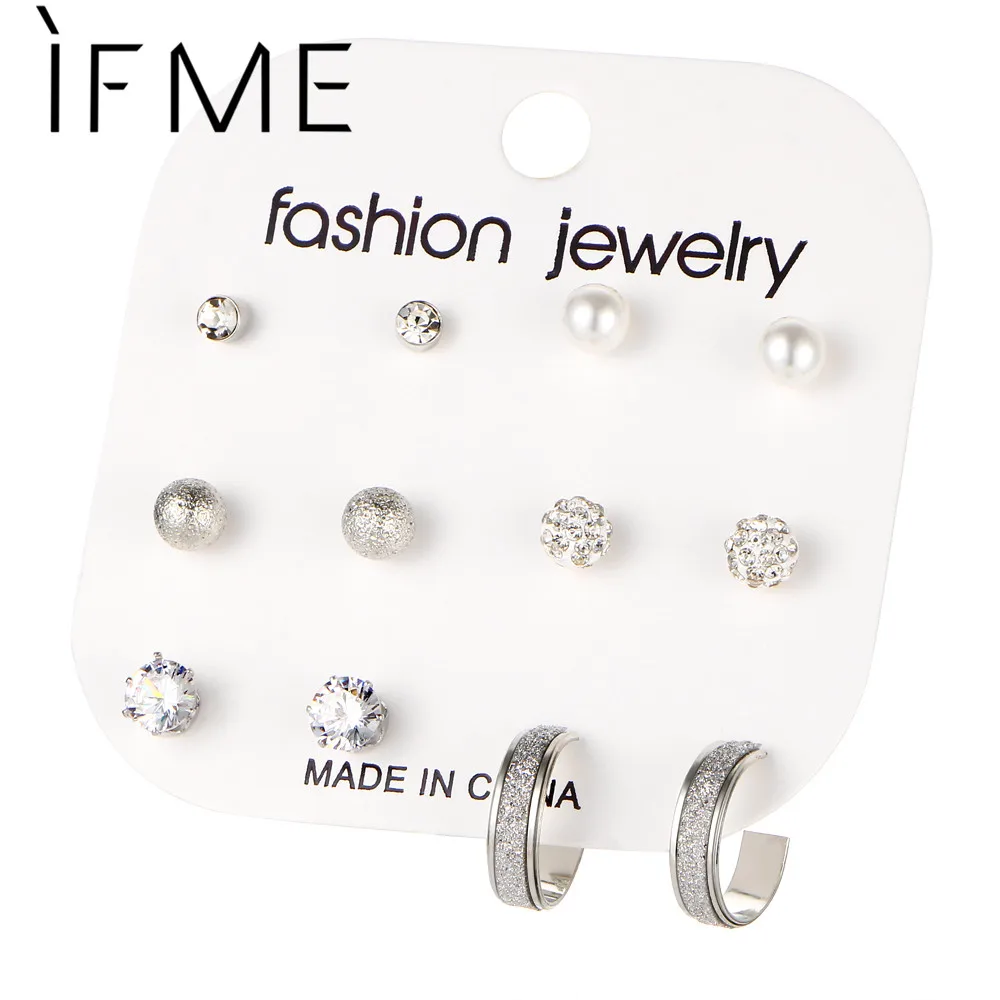 В том случае если мне 6 пара/лот модное серебряное кольцо Цвет серьги гвоздики