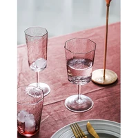 creative octagonal wine glass cup goblet champagne glasses cups drinking home water cup wedding wine glasses drinkware glass