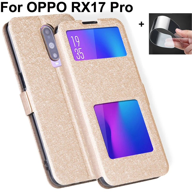 Кожаный чехол с открытым окошком для OPPO RX17 Pro телефона s 6 4 &quotдля RX 17 RX17Pro книжка