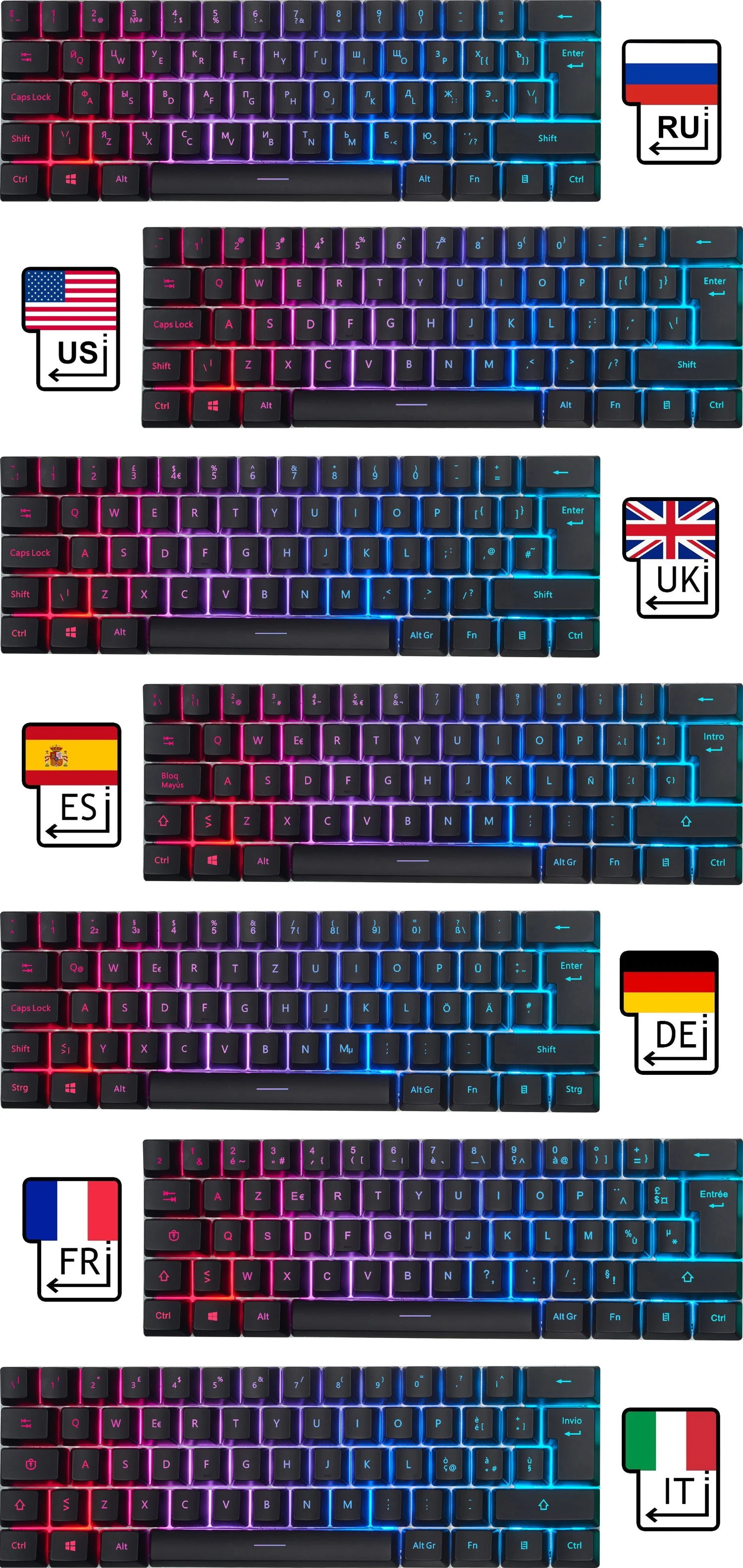 Проводная игровая клавиатура RedThunder K900 RGB с подсветкой 25 клавиш, эргономичная клавиатура с защитой от привидения для настольных игр и набора текста