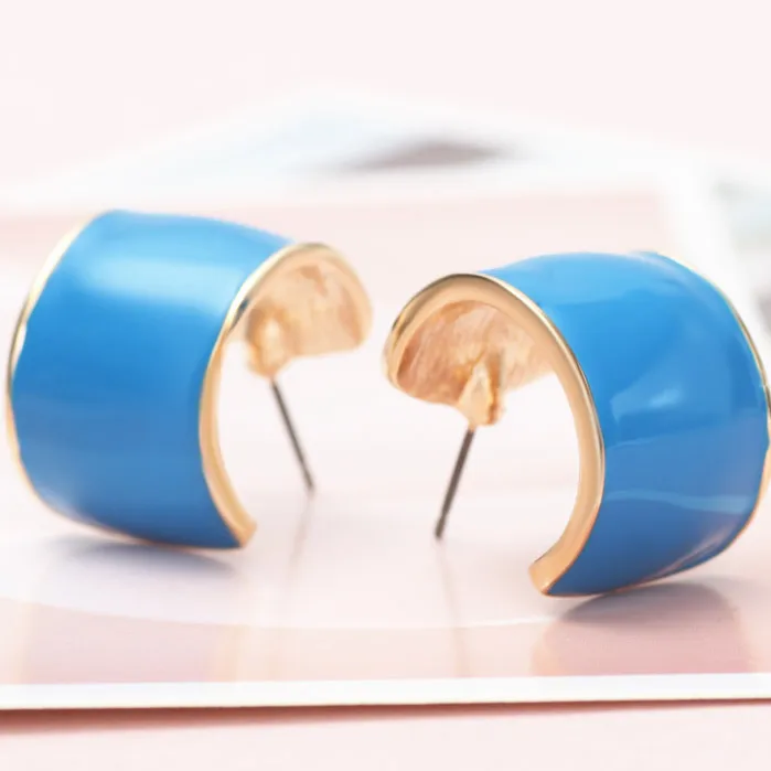 Neoglory светильник желтое золото лак эмаль висячие серьги для женщин вечерние