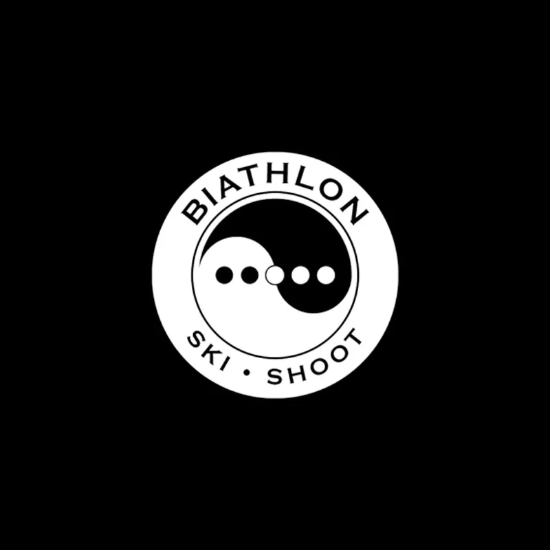 QYPF 17 8 см * виниловая интересная наклейка для биатлона лыж стрельбы Инь Янь