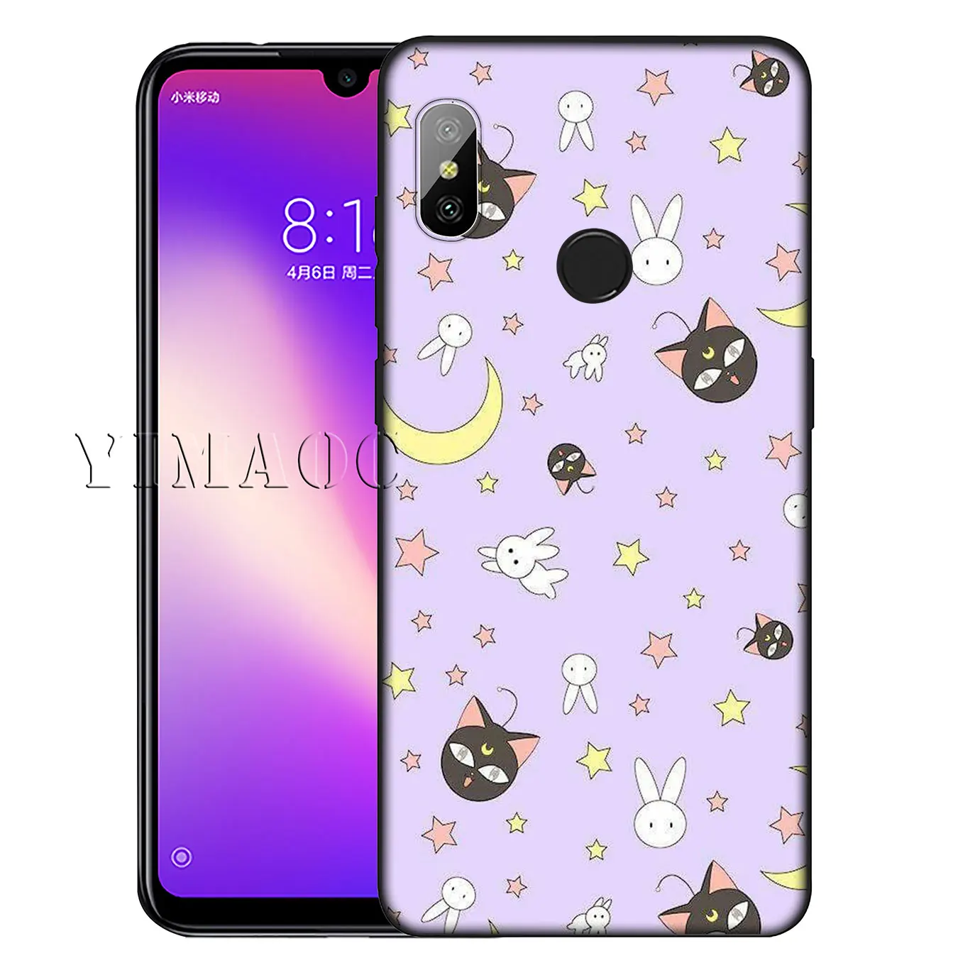 Мягкий силиконовый чехол YIMAOC с аниме Сейлор Мун для Xiaomi Redmi K30 K20 8A 7A 6A 5A S2 GO Note 8 8T 7 5 6