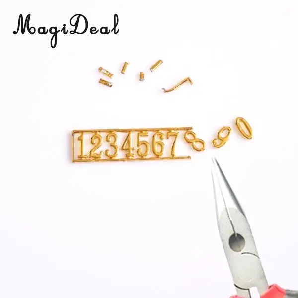 MagiDeal винтажный дизайн масштаб 1/12 Золотой кукольный домик Миниатюрный набор