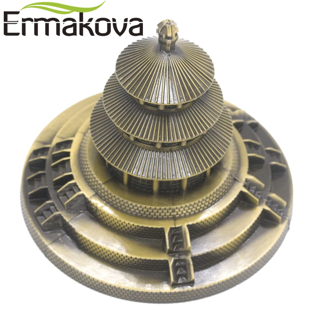 ERMAKOVA металлический Пекинский Храм Неба парк Модель Статуэтка китайская известная ориентир архитектура домашний офис Декор