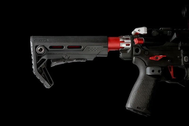 Vmasz 6 позиция со трубы замок головка для страйкбола AEG M4/M16 AR увеличенные корончатая гайка Принадлежности для охоты
