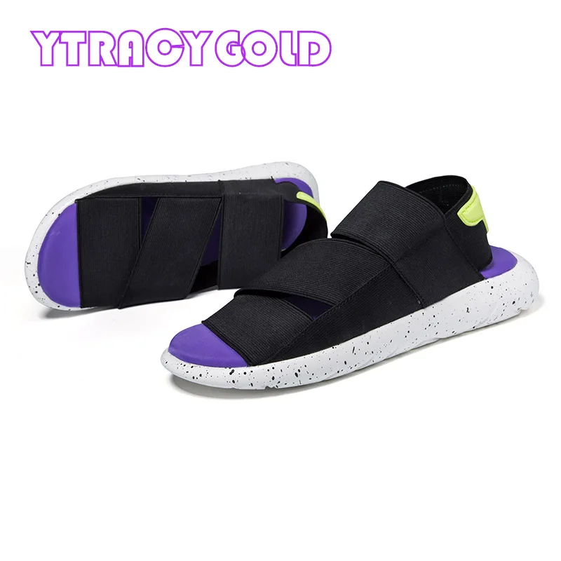 YTracyGold/женские босоножки летняя повседневная обувь на плоской подошве для пары