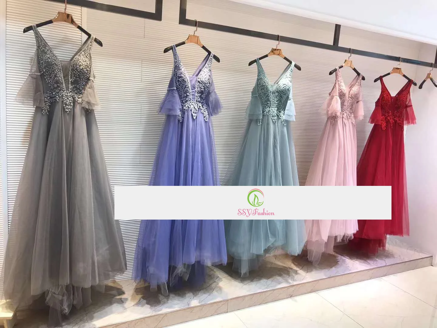 Женское вечернее платье SSYFashion элегантное банкетное розовое с кружевной