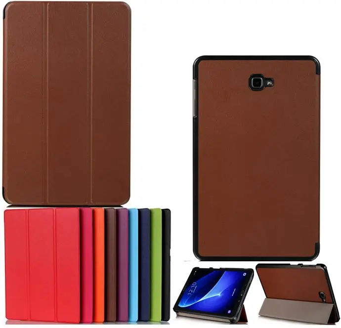 Free Shipping 100pcs/lot Fashion Magnetic Slim Cover Case for Samsung Galaxy Tab A 10.1 T580 T585 T580N T585N Skin | Компьютеры и офис