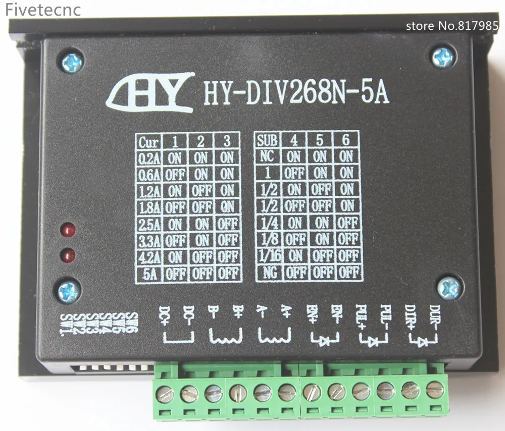50 шт., двухфазный гибридный контроллер шагового двигателя TB6600 HY-DIV268N-5A 0,2-5A 50 шт., двухфазный гибридный контроллер шагового двигателя TB6600 HY-DIV268N-5A 0,2-5A