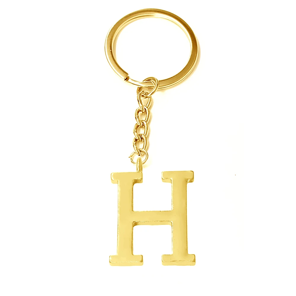 Новинка 3D металлический родиевый кулон с буквой H на английском языке брелок