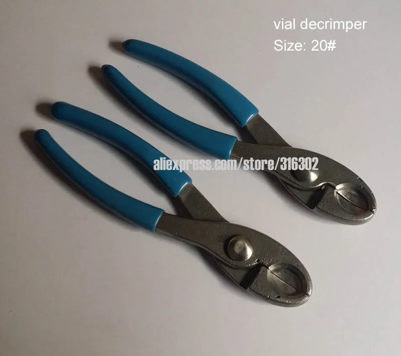 1 x 20mm flip cap manual decrimper hand bottle opener, metal opening tool for decrimping glass vials