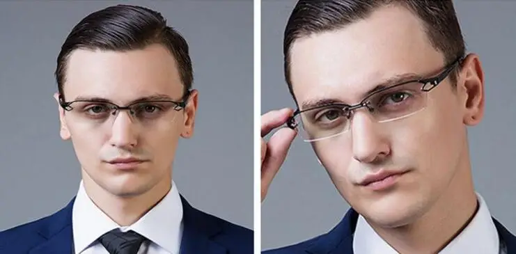 100% титановые оправы для очков полуоправы очки Rx able|rimless eyewear|glasses halfframe glasses |