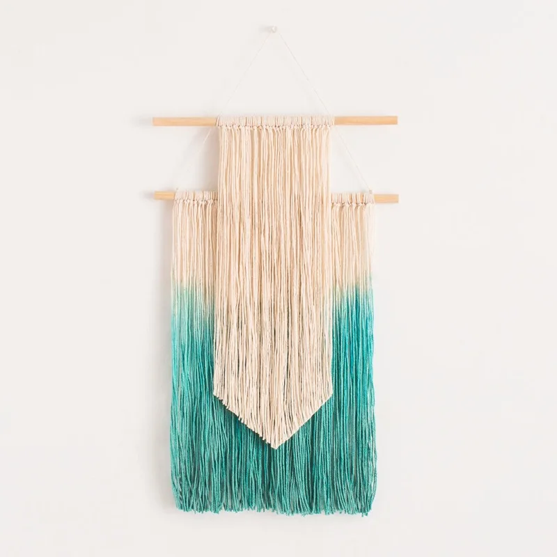 Wang Yingying Hand knit Tapestry Living room decoration Bedside Pendant Sofa background Pastoral style |