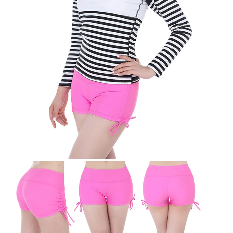 Пикантные однотонные Drawstring стринги бикини бразилиана Купальники для малышек Для