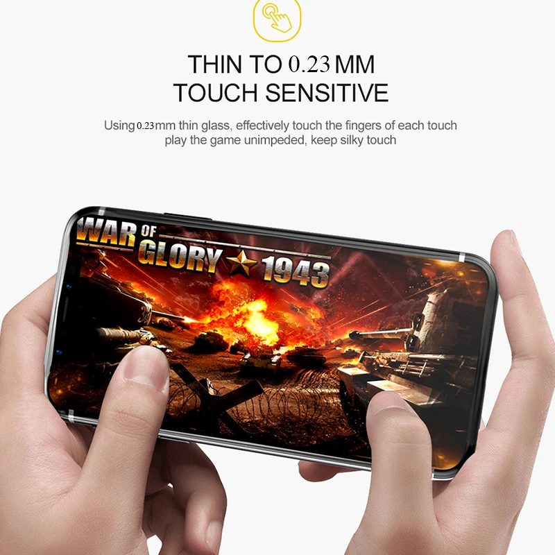 TOTU 0 23 мм Защита экрана для iPhone X 8 7 Plus передняя крышка 9H закаленное стекло 10