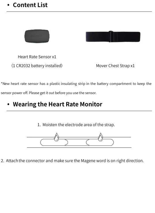 Magene MOVER Bluetooth 4,0 ANT+ датчик сердечного ритма Совместимость GARMIN Bryton IGPSPORT компьютер для бега велосипеда монитор сердечного ритма