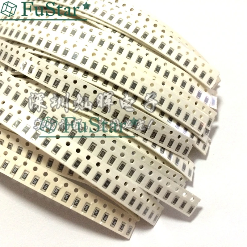 1250 шт./лот 50 значений 1206 SMD комплект резисторов (0R ~ 10MR) 5% 100% новый и оригинальный