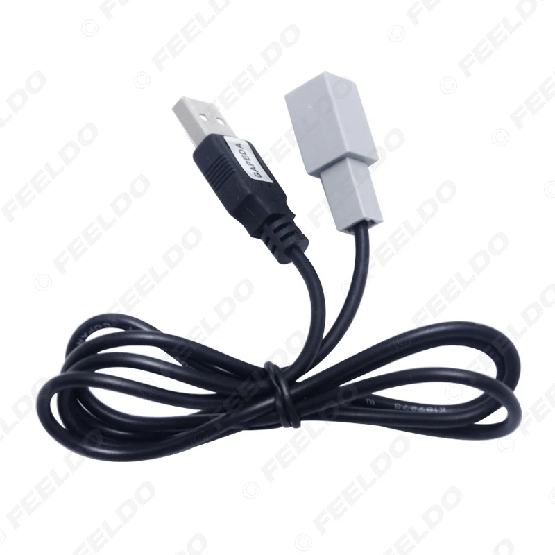 

FEELDO 10PCS Car Audio Radio Input Parts Female USB Cable Adapter For LEXUS Toyota Camry Reiz RAV4 Mazda CX5 Plug #5106