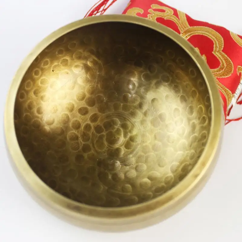 Непальская чаша Поющая ручной нарезание металла ремесло Будда религиозная