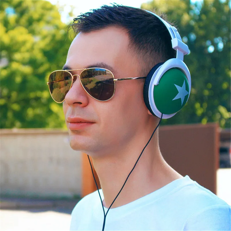 SOKELY Big Star Pattern Спортивные Стиль головы Тип Mega Bass Наушники гарнитуры для 3 5 мм ПК