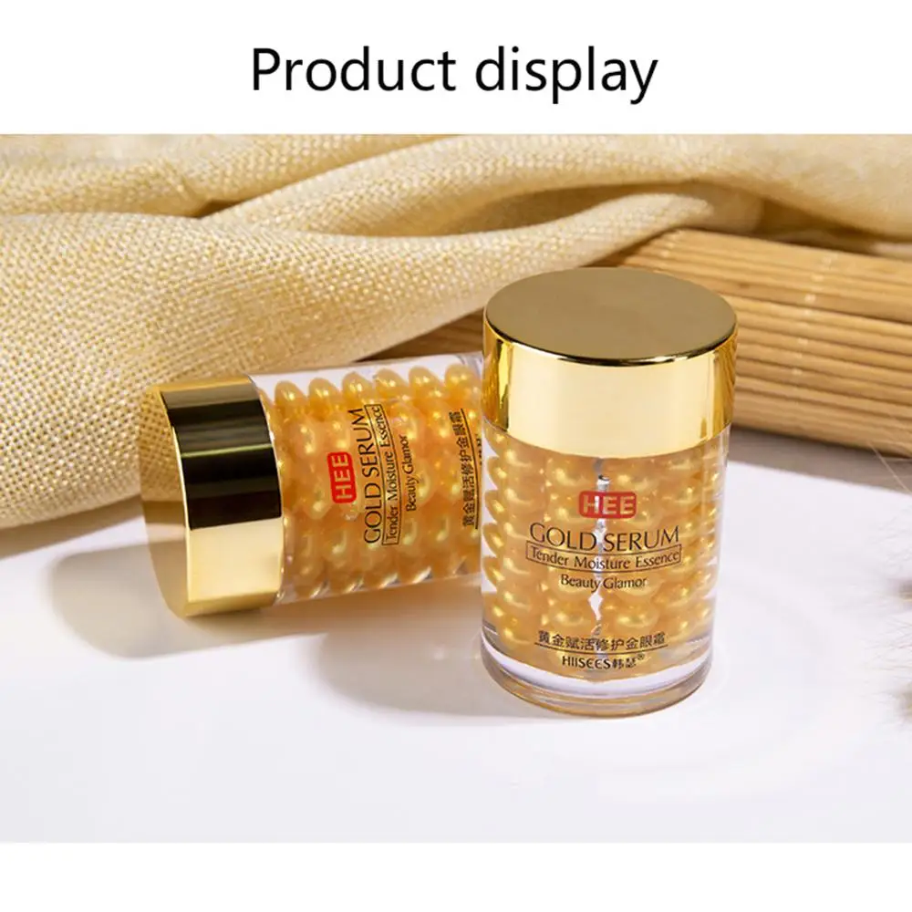 Золотой крем для глаз увлажняющий удаления темных кругов против отечности