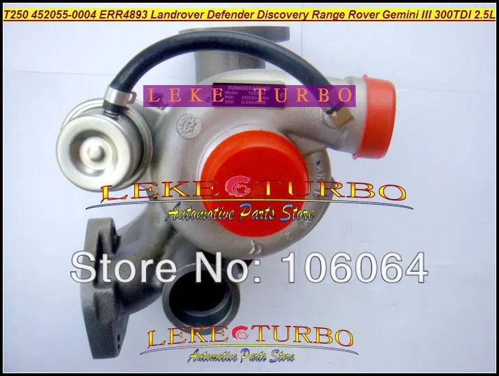 T250-04 452055-0004 452055 Турбокомпрессор Для Land Rover 90 110 Discovery Defender Range 1990- Gemini III 300TDI 2.5L |
