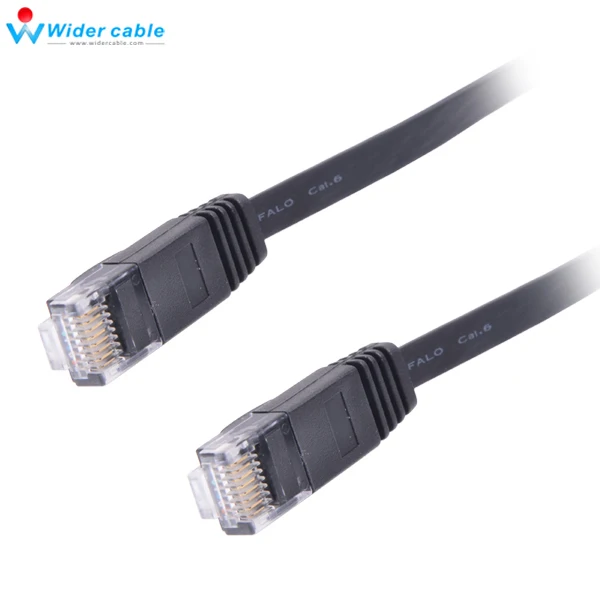 5 шт./лот высокоскоростной кабель Cat6 RJ45 0 м 2 фута черный ультратонкий плоский