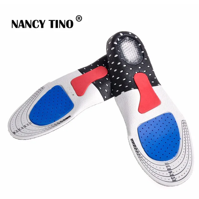 NANCY TINO Unisex Orthotic Arch Support Sport Shoe Pad Running Gel Insoles Insert Cushion for Men Women Foot Care | Обувь
