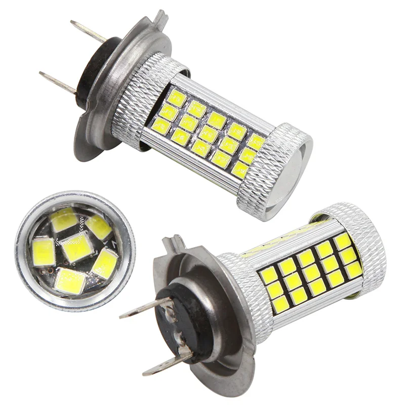 

2 шт., Автомобильные светодиодные лампы h7 h4 p13w PSX26W h16 t25 H11 H8 HB4 HB3 66smd 2835