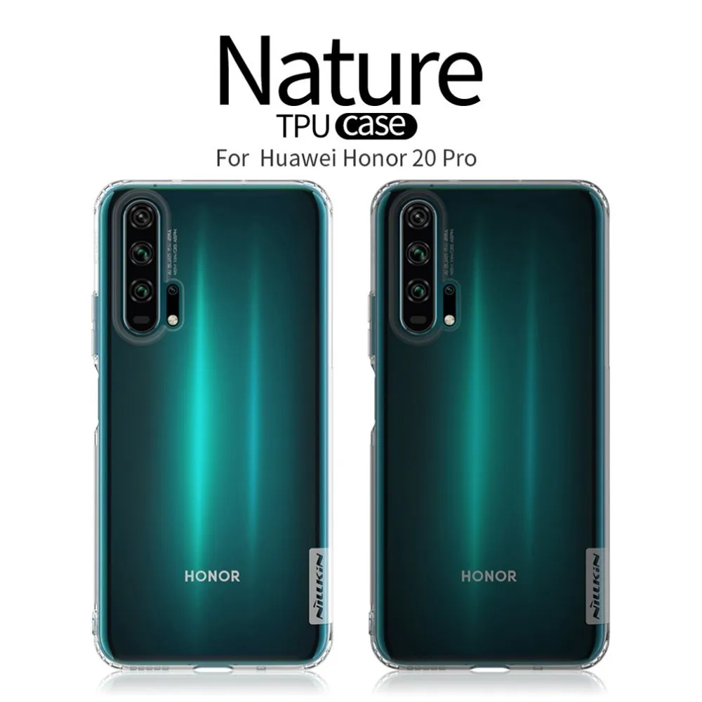 Для Huawei Honor 20 чехол Nillkin прозрачный мягкий для телефона из силикона/ТПУ задняя