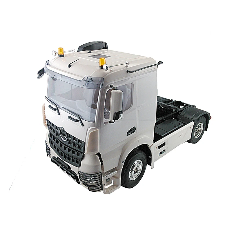 1/14 Scale Collectible RC Accessory Trailer Head Milky Color 3 Speed Tiaxial TRAILER Hauler Assembly Car For Tractor Truck | Игрушки и