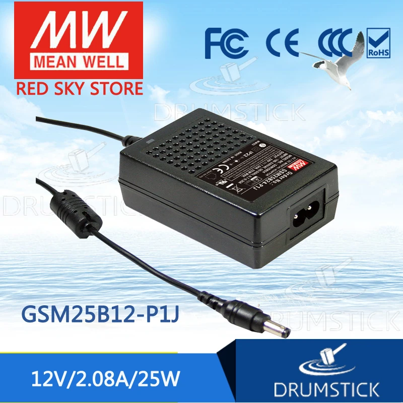 Meanwell GSM25B12-P1J 12 В 2.08A meanwell GSM25B в 25 Вт Medical Высокая надежность медицинский адаптер |