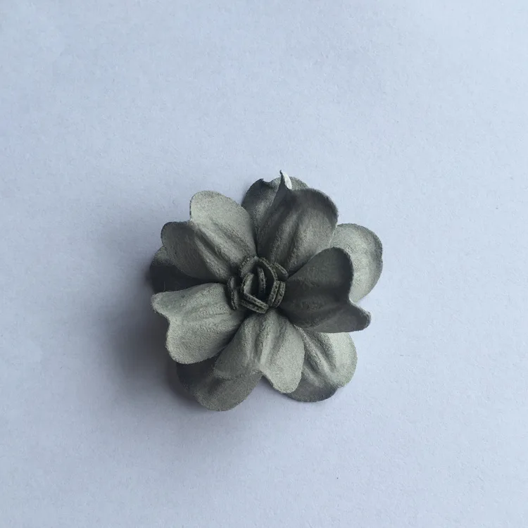 gray 5 см бархатные цветы украшение для Девушки ободки Hairband украшения для волос DIY Аксессуары - Цвет: gray