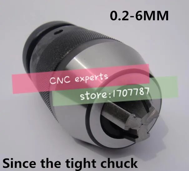 

Taper B10, 0.2-6mm Medium-sized keyless drill chuck closefisted drill chuck, accuracy: less than 0.1mm