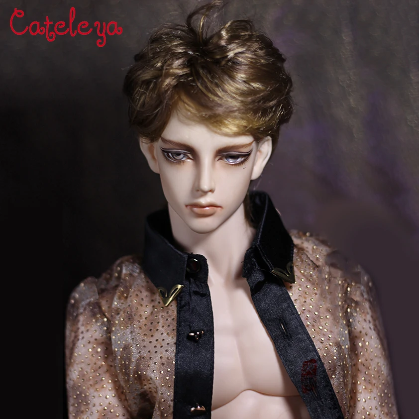 Cateleya BJD1/3 uncle big female British mixed color fresh short curly hair wig fake micro-roll Doll Accessories | Игрушки и хобби