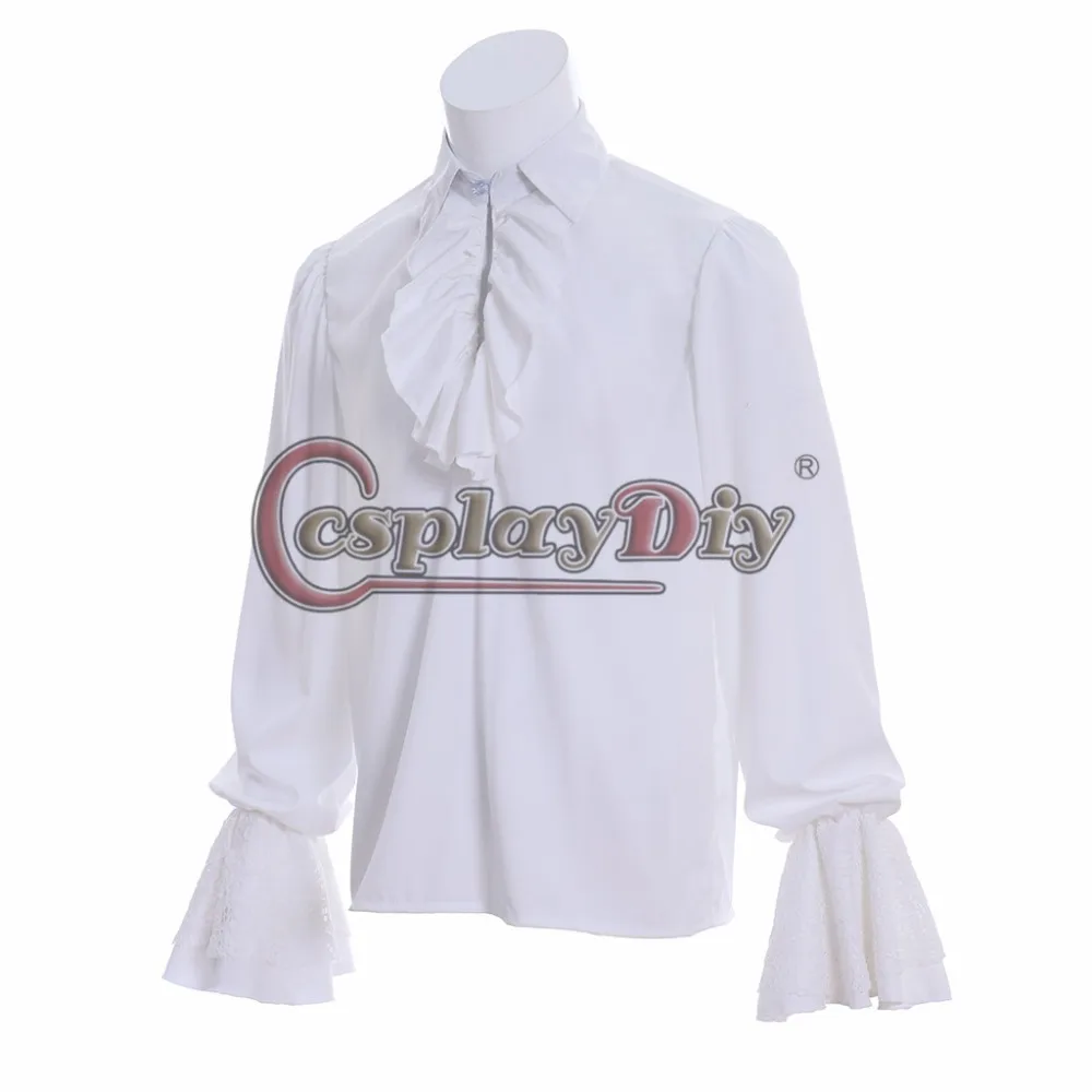 CosplayDiy Карибская викторианская Мужская средневековая колониальная блузка