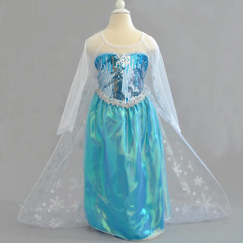 

Нарядное платье Эльзы SOSOCOER для девочек, летнее кружевное платье с героями мультфильмов
