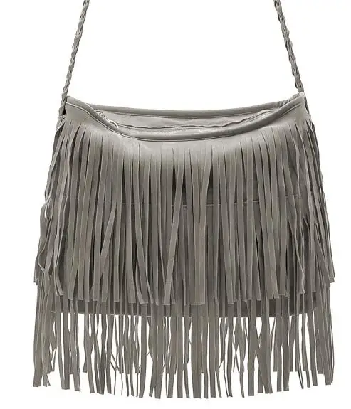 Высококачественная винтажная женская сумка через плечо из искусственной замши с