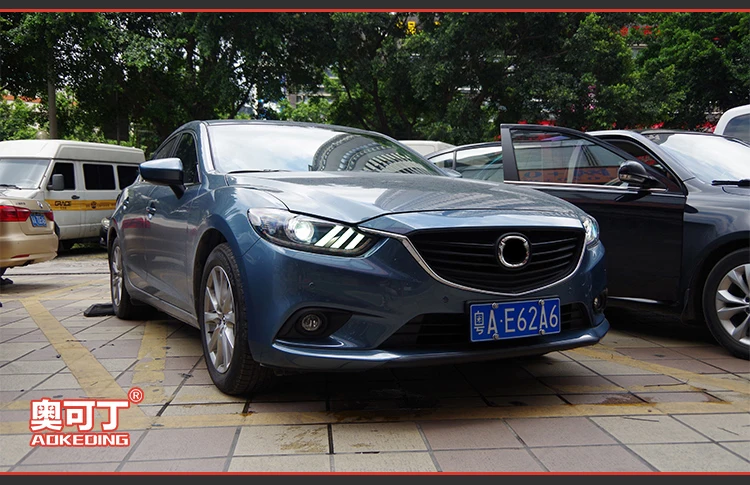 AKD автомобильный Стайлинг для Mazda 6 фары azda6 Atenza светодиодный фонарь Mustan дизайн DRL Bi Xenon объектив Высокий Низкий луч парковка