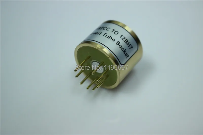 Адаптер E182CC (сверху) на 12BH7 (снизу) с 9 контактами контактов|tube diy|vacuum tubeaudio vacuum tube |
